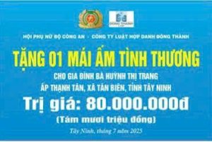 lễ bàn giao "Mái ấm tình thương